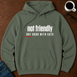 Not Friendly But Good With Cats Hoodie Gift For Adults