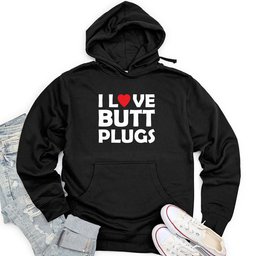 I Love Butt Plugs Unisex Midweight Hoodie