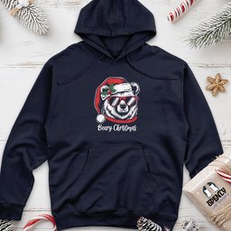 Beary Christmas Unisex Midweight Hoodie
