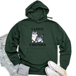 I Love Chonks Unisex Midweight Hoodie