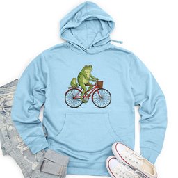 Frogs on a Ride Unisex Midweight Hoodie