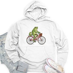 Frogs on a Ride Unisex Midweight Hoodie