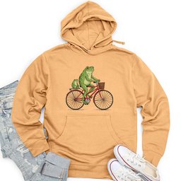 Frogs on a Ride Unisex Midweight Hoodie