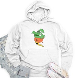 Canada USA Mexico Unisex Midweight Hoodie