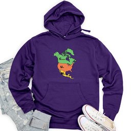Canada USA Mexico Unisex Midweight Hoodie