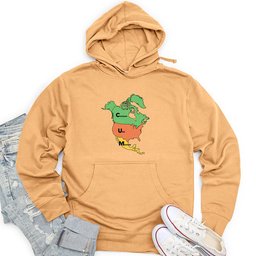 Canada USA Mexico Unisex Midweight Hoodie