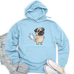 Farting Dog Unisex Midweight Hoodie