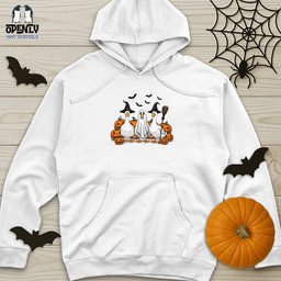 Boo Ghost Goose Unisex Midweight Hoodie