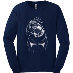Rottweiler Tilted Dog Long Sleeve Shirt Gift For Dog Lover
