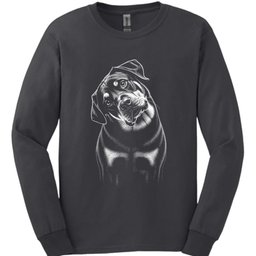 Rottweiler Tilted Dog Long Sleeve Shirt Gift For Dog Lover