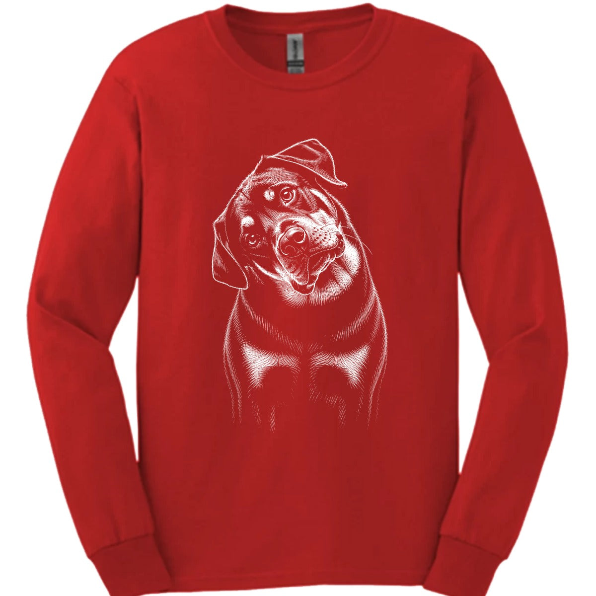 Rottweiler Tilted Dog Long Sleeve Shirt Gift For Dog Lover