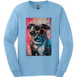 Pug Punk Dog Long Sleeve Shirt Gift For Dog Lover