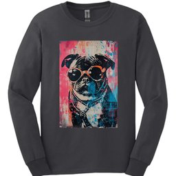 Pug Punk Dog Long Sleeve Shirt Gift For Dog Lover