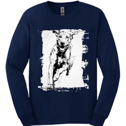 Rhodesian Ridgeback Running Dog Long Sleeve Shirt Gift For Dog Lover