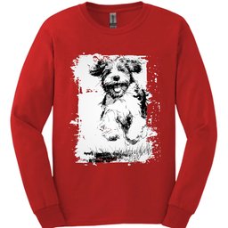 Portuguese Water Dog Running Dog Long Sleeve Shirt Gift For Dog Lover