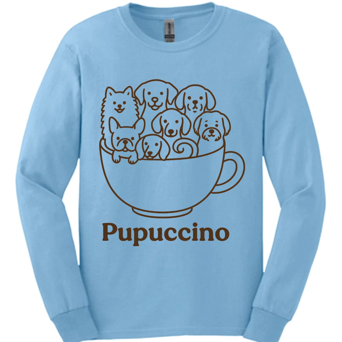 Pupuccino Long Sleeve Shirt Gift For Dog Lover