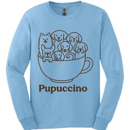 Pupuccino Long Sleeve Shirt Gift For Dog Lover