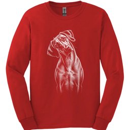 Rhodesian Ridgeback Tilted Dog Long Sleeve Shirt Gift For Dog Lover