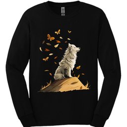 Samoyed Fall Dog Long Sleeve Shirt Gift For Dog Lover