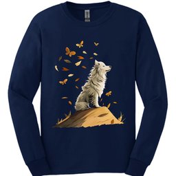 Samoyed Fall Dog Long Sleeve Shirt Gift For Dog Lover