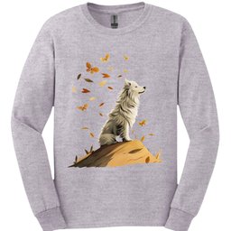 Samoyed Fall Dog Long Sleeve Shirt Gift For Dog Lover