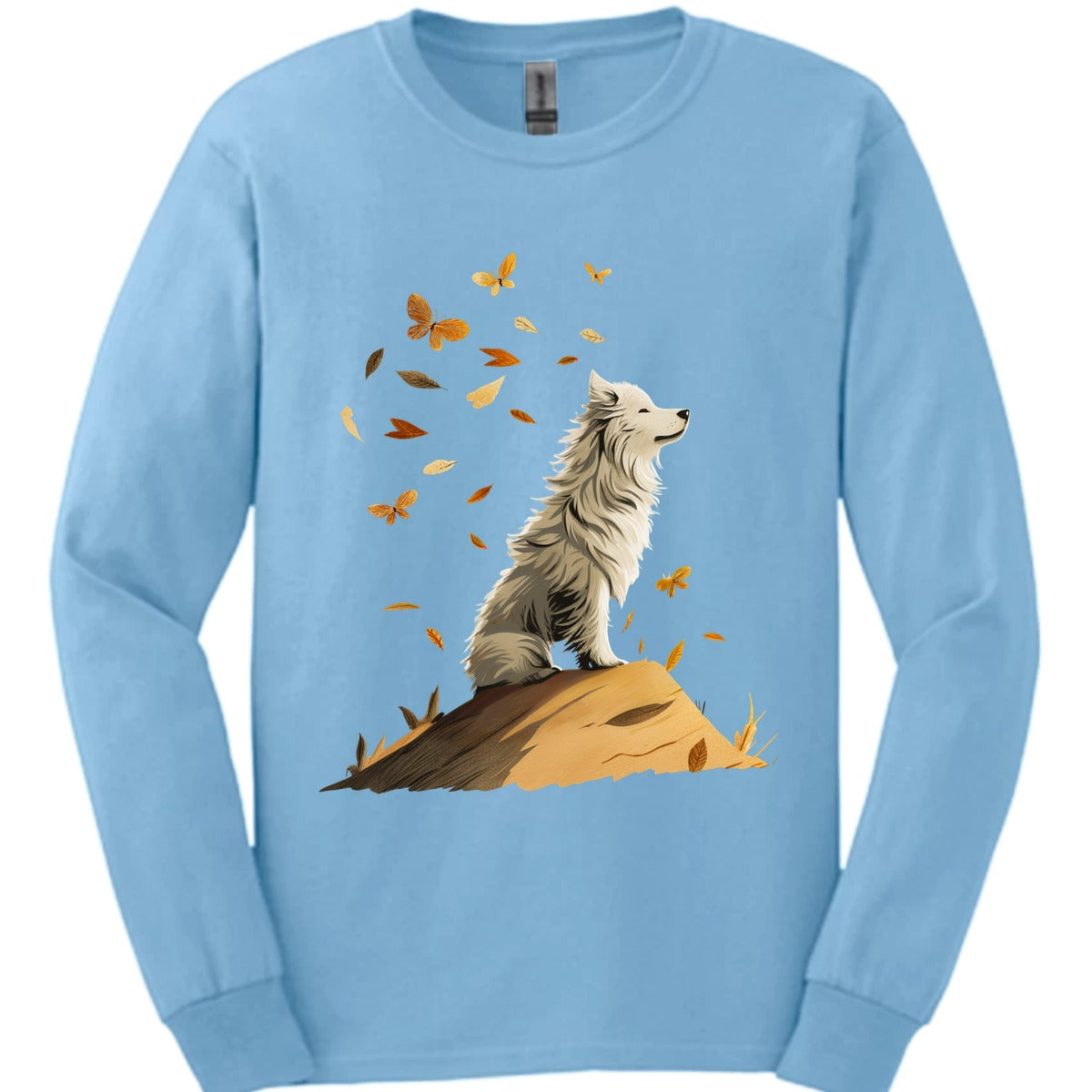 Samoyed Fall Dog Long Sleeve Shirt Gift For Dog Lover
