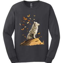 Samoyed Fall Dog Long Sleeve Shirt Gift For Dog Lover