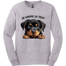 Rottweiler Did Someone Say Treat Long Sleeve Shirt Gift For Dog Lover