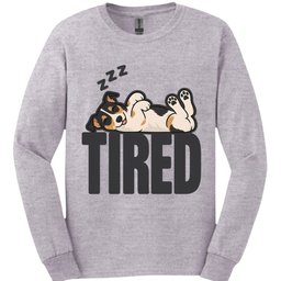 Rat Terrier Tired Dog Long Sleeve Shirt Gift For Dog Lover