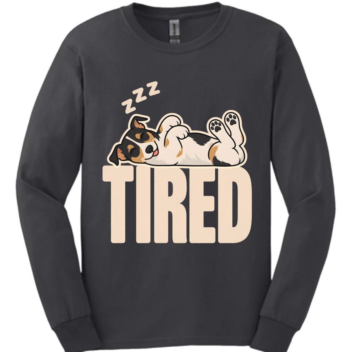 Rat Terrier Tired Dog Long Sleeve Shirt Gift For Dog Lover