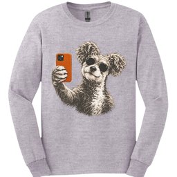 Pumi Selfie Dog Long Sleeve Shirt Gift For Dog Lover