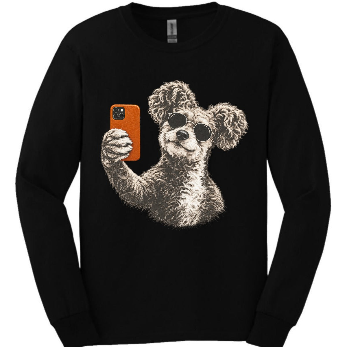Pumi Selfie Dog Long Sleeve Shirt Gift For Dog Lover