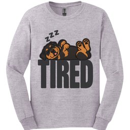 Rottweiler Tired Dog Long Sleeve Shirt Gift For Dog Lover