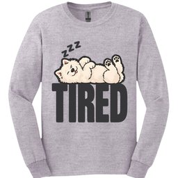 Samoyed Tired Dog Long Sleeve Shirt Gift For Dog Lover