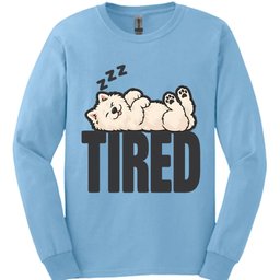Samoyed Tired Dog Long Sleeve Shirt Gift For Dog Lover