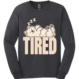 Samoyed Tired Dog Long Sleeve Shirt Gift For Dog Lover