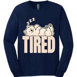 Samoyed Tired Dog Long Sleeve Shirt Gift For Dog Lover