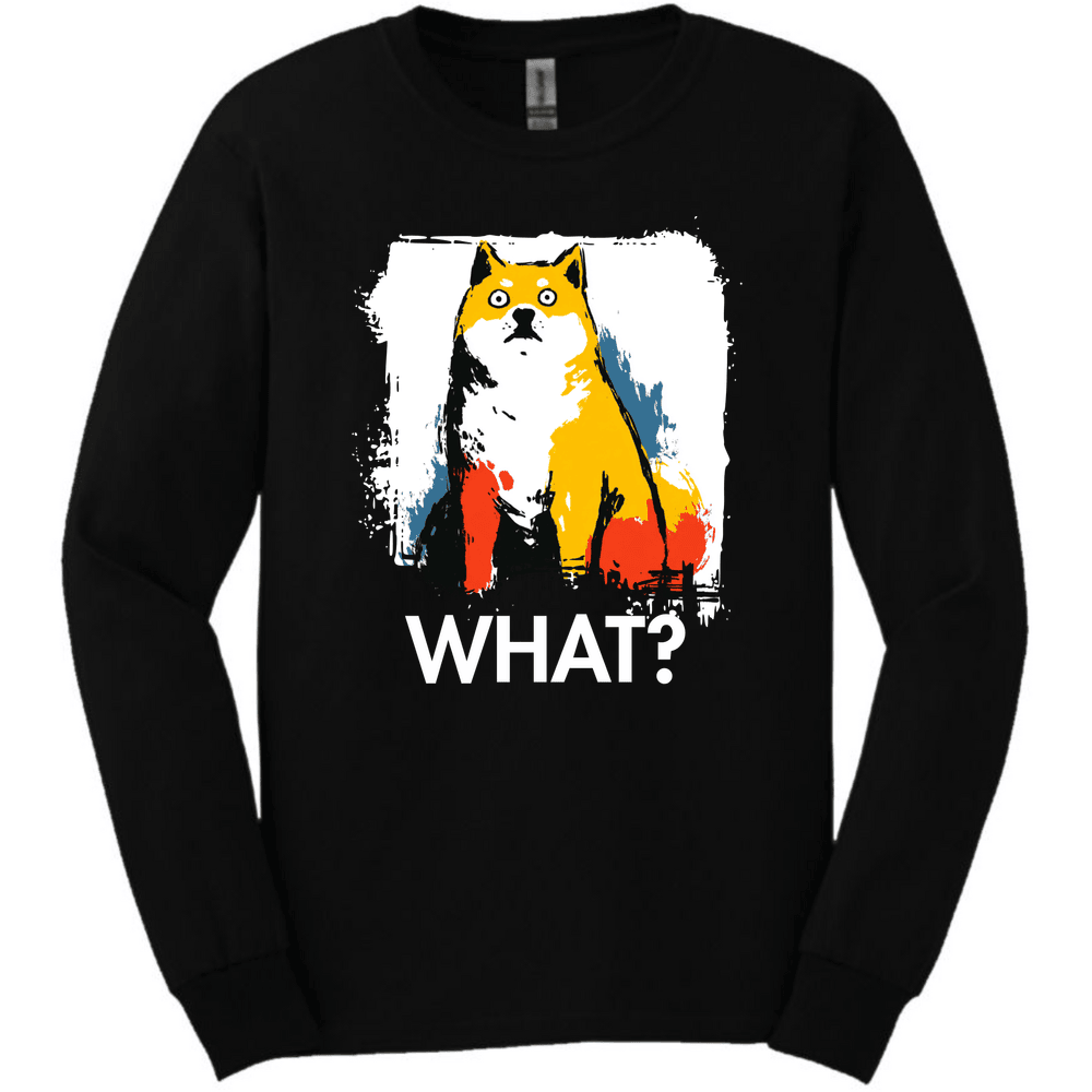 Shiba Inu What Dog Long Sleeve Tee Gift For Dog Lover