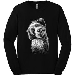 Tibetan Terrier Tilted Dog Long Sleeve Shirt Gift For Dog Lover