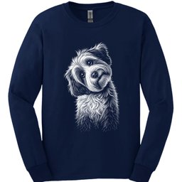 Tibetan Terrier Tilted Dog Long Sleeve Shirt Gift For Dog Lover