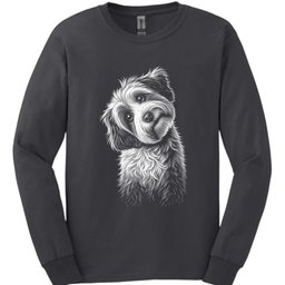 Tibetan Terrier Tilted Dog Long Sleeve Shirt Gift For Dog Lover