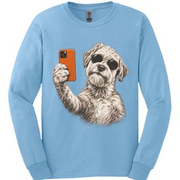 Soft Coated Wheaten Selfie Dog Long Sleeve Shirt Gift For Dog Lover