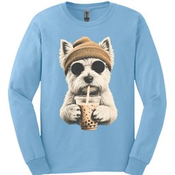 West Highland White Terrier Hipster Dog Long Sleeve Shirt Gift For Dog Lover