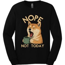 Shiba Inu Not Today Long Sleeve Shirt Gift For Dog Lover