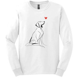 Vizsla Sketch Dog Long Sleeve Tee Gift For Dog Lover