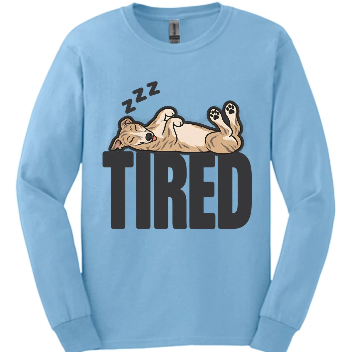 Whippet Tired Dog Long Sleeve Shirt Gift For Dog Lover