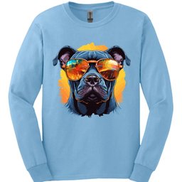 Staffordshire Bull Terrier Top Dog Long Sleeve Shirt Gift For Dog Lover