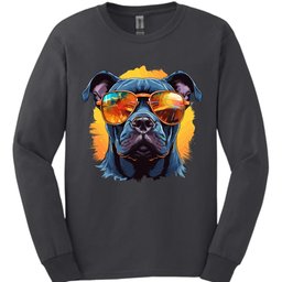 Staffordshire Bull Terrier Top Dog Long Sleeve Shirt Gift For Dog Lover