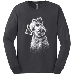Soft Coated Wheaten Tilted Dog Long Sleeve Shirt Gift For Dog Lover