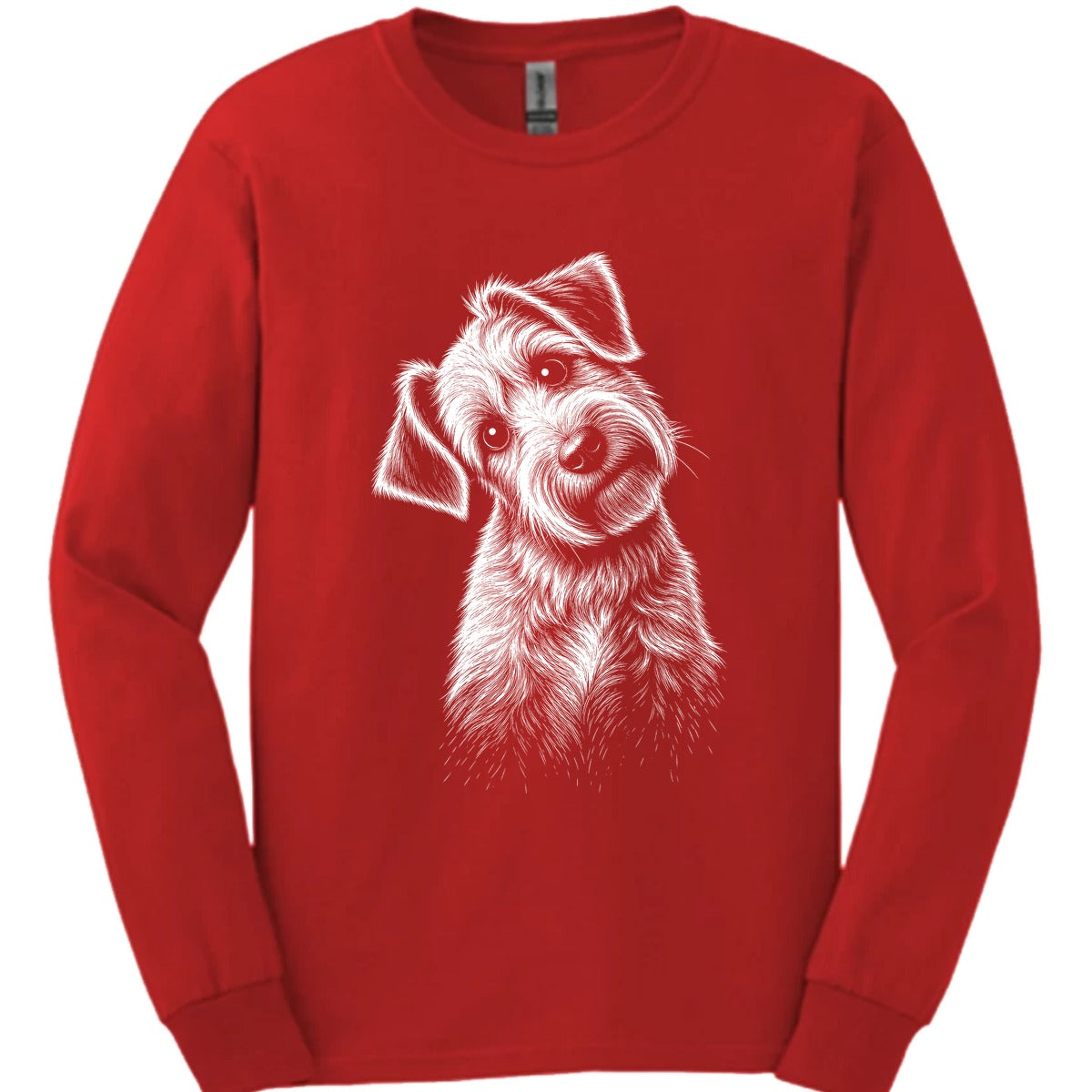 Soft Coated Wheaten Tilted Dog Long Sleeve Shirt Gift For Dog Lover